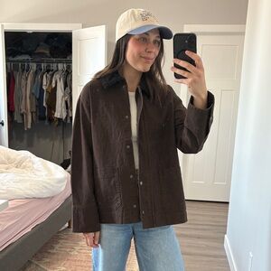 XS Old Navy Brown Barn Jacket